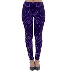 Abstract pattern geometric backgrounds   Lightweight Velour Leggings