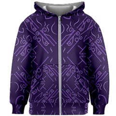 Abstract pattern geometric backgrounds   Kids  Zipper Hoodie Without Drawstring