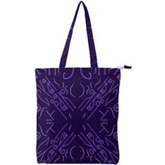 Abstract pattern geometric backgrounds   Double Zip Up Tote Bag