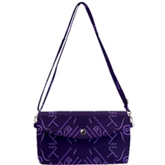 Abstract pattern geometric backgrounds   Removable Strap Clutch Bag