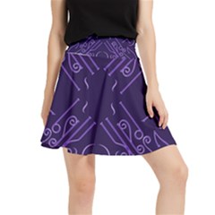 Abstract pattern geometric backgrounds   Waistband Skirt