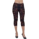 Abstract pattern geometric backgrounds   Lightweight Velour Capri Leggings  View1