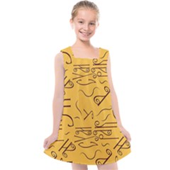 Abstract pattern geometric backgrounds   Kids  Cross Back Dress