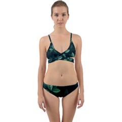 Foliage Wrap Around Bikini Set by HermanTelo