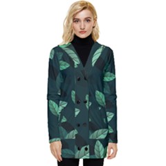 Foliage Button Up Hooded Coat 