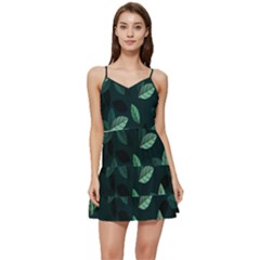 Foliage Short Frill Dress