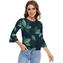 Foliage Bell Sleeve Top View1