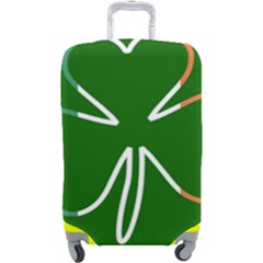 Shamrock Irish Clover St Patrick Luggage Cover (large) by yoursparklingshop