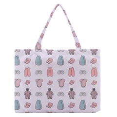 Pattern With Clothes For Newborns Zipper Medium Tote Bag by SychEva