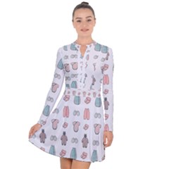 Pattern With Clothes For Newborns Long Sleeve Panel Dress by SychEva