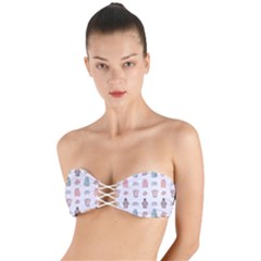 Pattern With Clothes For Newborns Twist Bandeau Bikini Top by SychEva