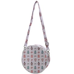 Pattern With Clothes For Newborns Crossbody Circle Bag by SychEva