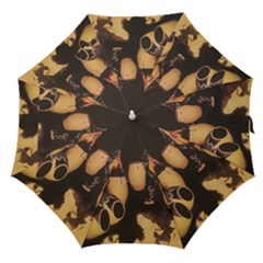 Candombe Drummers Warming Drums Straight Umbrellas by dflcprintsclothing