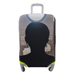 Woman Watching Window High Contrast Scene 2 Luggage Cover (small) by dflcprintsclothing