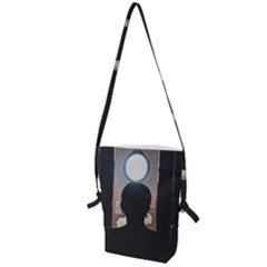 Woman Watching Window High Contrast Scene 2 Folding Shoulder Bag by dflcprintsclothing