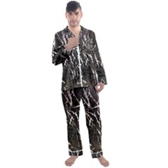 Abstract Light Games 1 Men s Long Sleeve Satin Pajamas Set by DimitriosArt