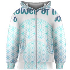 Flower Of Life  Kids  Zipper Hoodie Without Drawstring by tony4urban