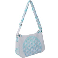 Flower Of Life  Zip Up Shoulder Bag by tony4urban