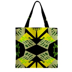 Abstract Pattern Geometric Backgrounds   Zipper Grocery Tote Bag by Eskimos