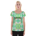 Abstract pattern geometric backgrounds   Cap Sleeve Top View1