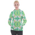 Abstract pattern geometric backgrounds   Women s Hooded Pullover View1