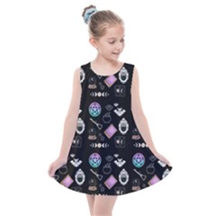 Pastel Goth Witch  Kids  Summer Dress by InPlainSightStyle