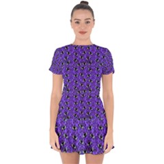 Friggin Bats  Drop Hem Mini Chiffon Dress by InPlainSightStyle