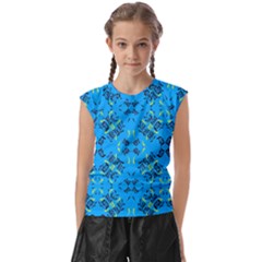 Abstract Pattern Geometric Backgrounds   Kids  Raglan Cap Sleeve Tee