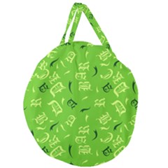 Abstract Pattern Geometric Backgrounds   Giant Round Zipper Tote by Eskimos