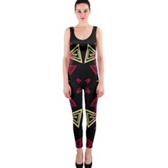 Abstract Pattern Geometric Backgrounds   One Piece Catsuit by Eskimos