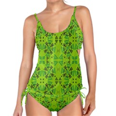 Abstract Pattern Geometric Backgrounds   Tankini Set by Eskimos