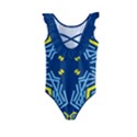 Abstract pattern geometric backgrounds   Kids  Frill Swimsuit View2