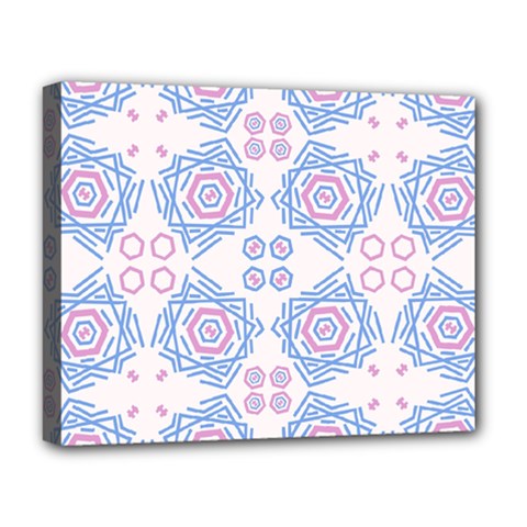 Abstract Pattern Geometric Backgrounds   Deluxe Canvas 20  X 16  (stretched) by Eskimos