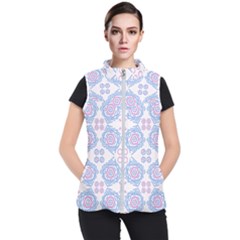 Abstract pattern geometric backgrounds   Women s Puffer Vest