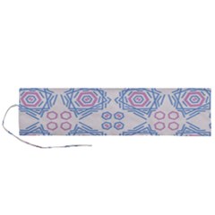 Abstract Pattern Geometric Backgrounds   Roll Up Canvas Pencil Holder (l) by Eskimos