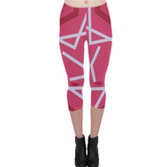 Abstract Pattern Geometric Backgrounds   Capri Leggings  by Eskimos