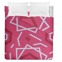Abstract Pattern Geometric Backgrounds   Duvet Cover Double Side (queen Size) by Eskimos