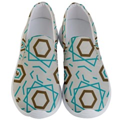 Abstract Pattern Geometric Backgrounds   Men s Lightweight Slip Ons by Eskimos