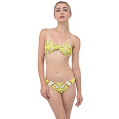 Abstract Pattern Geometric Backgrounds   Classic Bandeau Bikini Set