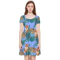 Nature King Inside Out Cap Sleeve Dress by Sparkle