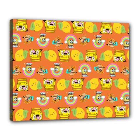 Minionspattern Canvas 20  X 16  (stretched) by Sparkle