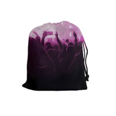 Music Concert Scene Drawstring Pouch (large) by dflcprintsclothing