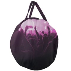Music Concert Scene Giant Round Zipper Tote by dflcprintsclothing