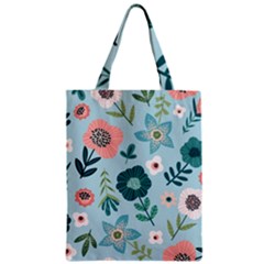 Flower Zipper Classic Tote Bag by zappwaits