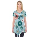 Flower Short Sleeve Tunic  View1