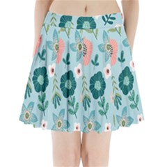 Flower Pleated Mini Skirt by zappwaits