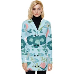 Flower Button Up Hooded Coat  by zappwaits