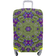 Retro And Tropical Paradise Artwork Luggage Cover (large) by pepitasart