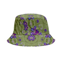 Retro And Tropical Paradise Artwork Bucket Hat by pepitasart