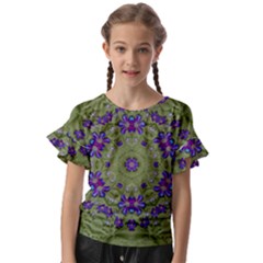Retro And Tropical Paradise Artwork Kids  Cut Out Flutter Sleeves by pepitasart